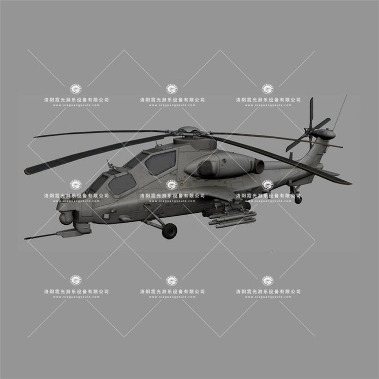 天水武装直升机3D模型